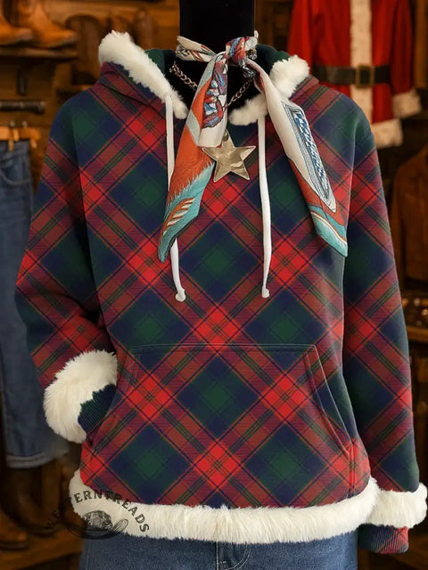 Christmas Plaid Art Casual Sweatshirt