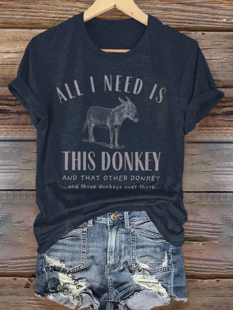 Donkey Print T-shirt