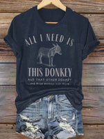 Donkey Print T-shirt