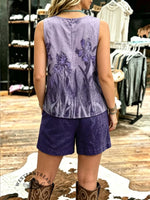 Women's Vintage Sleeveless Patchwork Casual Suit