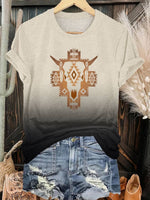 Bull's Skull Print T-shirt