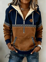 Vintage Aztec Art Print Casual Top