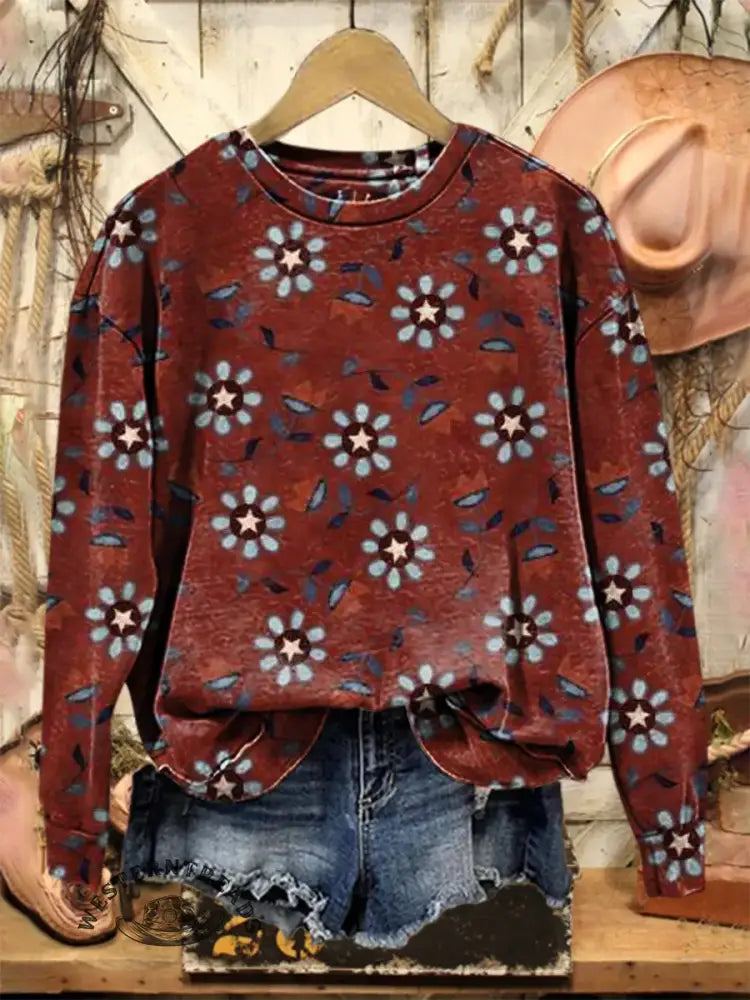 Vintage Art Print Sweatshirt