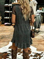 Boho Fishnet Tiered Dress