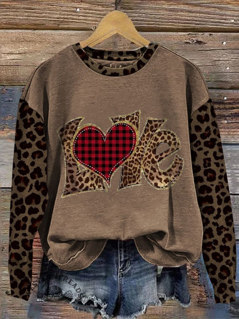 Retro Christmas Casual Cotton Sweatshirt