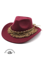 Retro Fringed Felt Hat