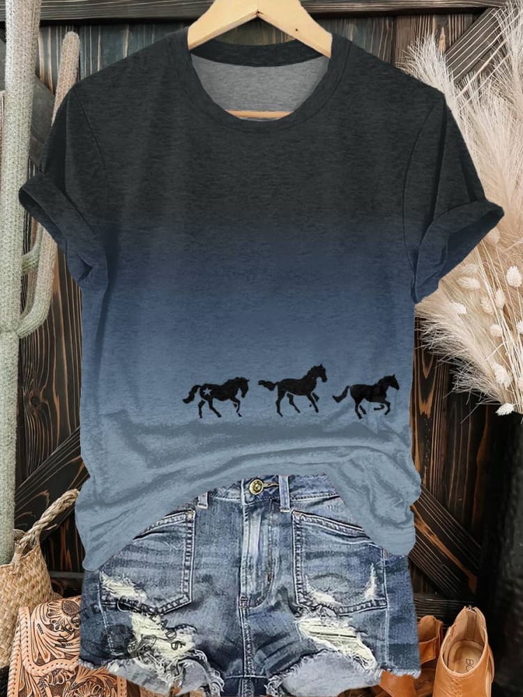 Horse Art Print T-shirt