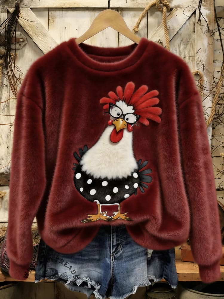 Christmas Fall/Winter Warm Plush Sweatshirt