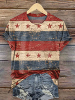 Vintage Independence Day Art Print T-shirt