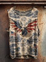 Women's Vintage Independence Day Print Casual Tank Top
