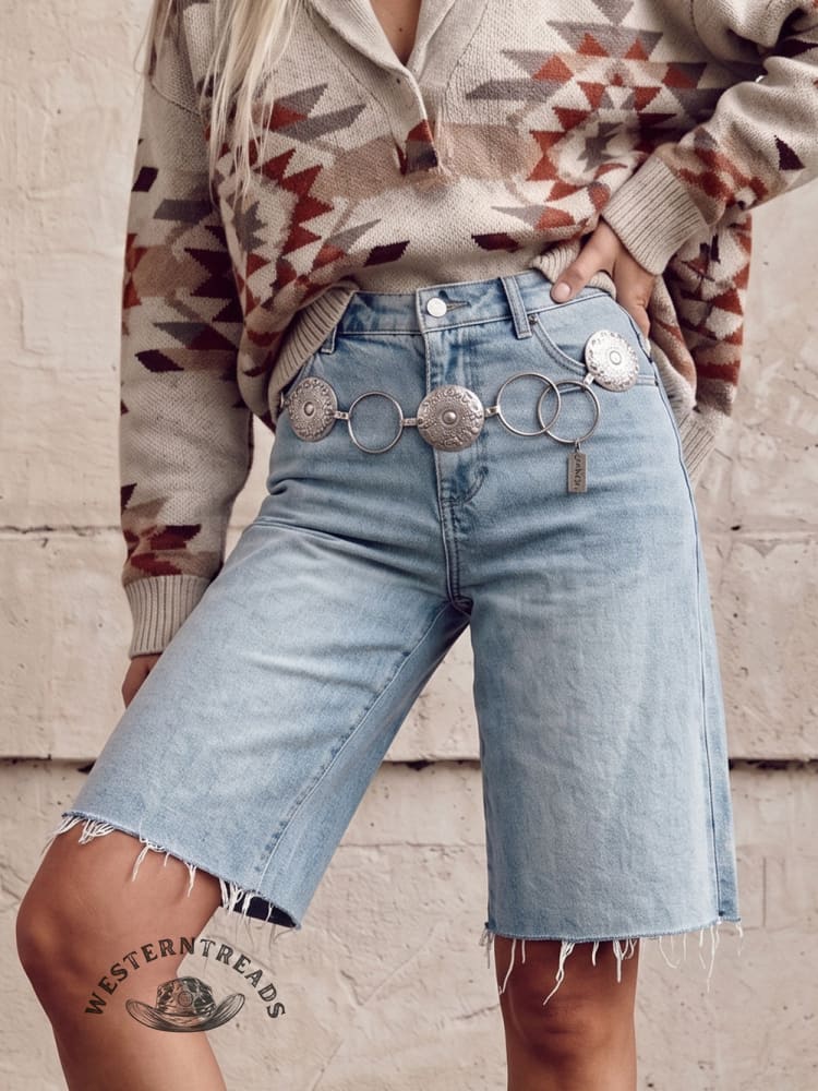 Women's Casual Raw-hem Jeans