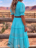 Vintage Art Comfortable Summer Fabrics Dress