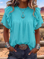 Vintage Art Comfortable Summer Fabrics Casual Shirt