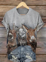 Retro Funny Donkey T-shirt