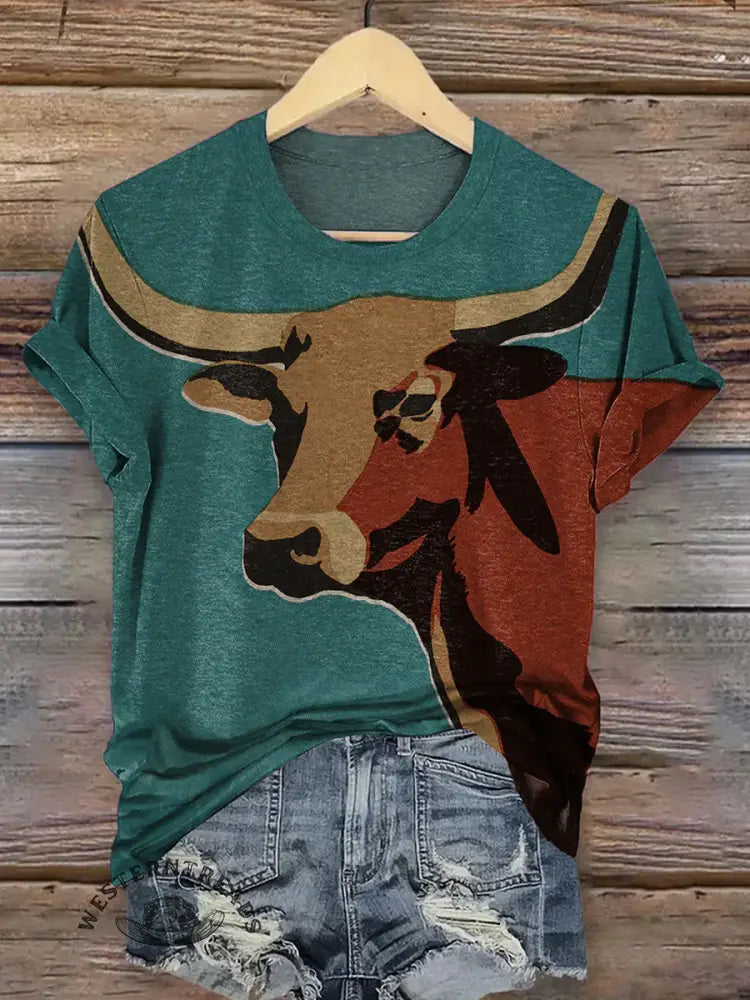 Retro Cow T-shirt