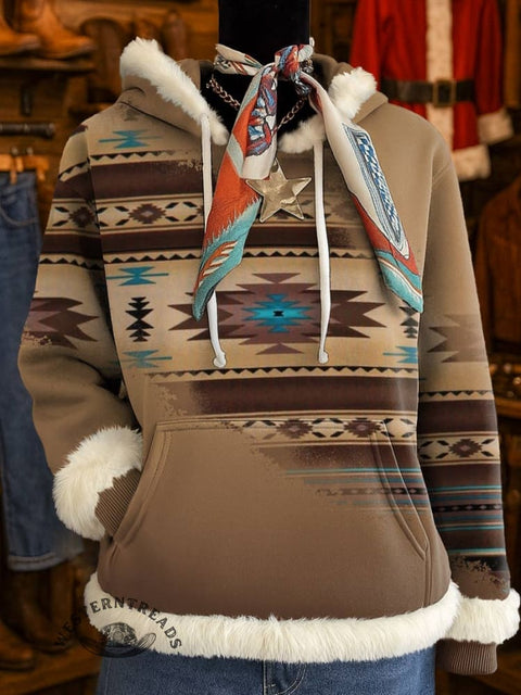 Aztec Print Casual Sweatshirt
