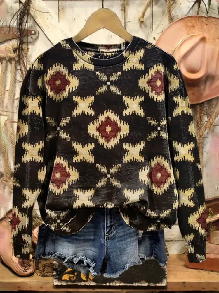 Vintage Art Print Sweatshirt