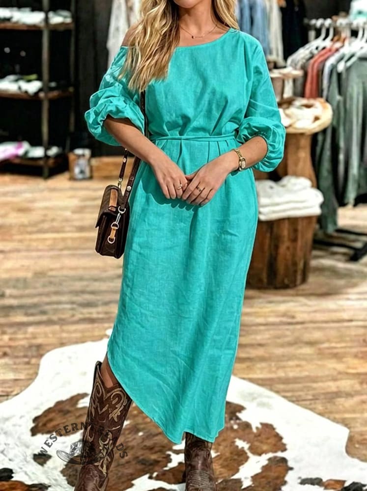 Casual Maxi Dress Asymmetrical
