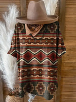 Vintage Western Art Print T-shirt