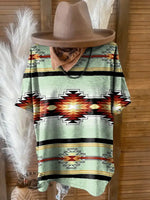 Vintage Western Art Print T-shirt