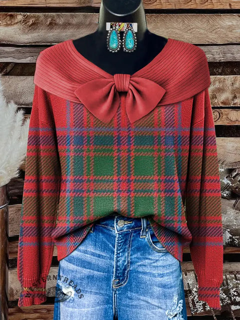 Women's Christmas Print Casual Cotton Sweater