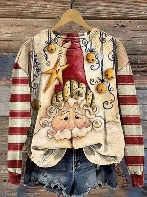 Santa Claus Casual Cotton Sweatshirt
