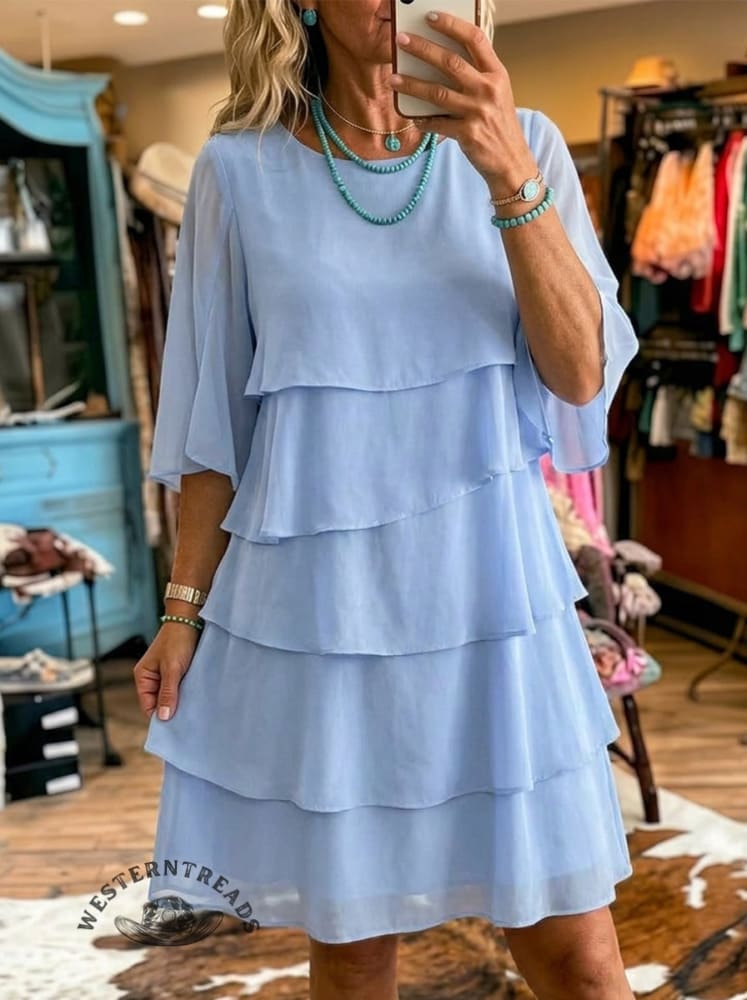 Women's Layered Ruffle Dress