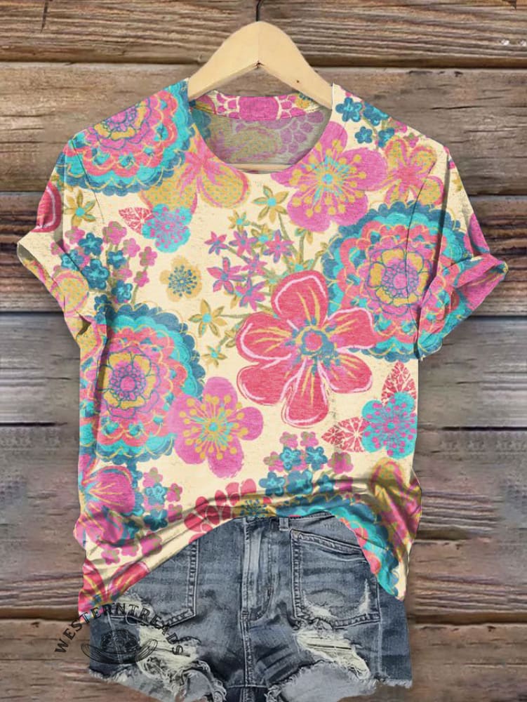Vintage Art Print T-shirt