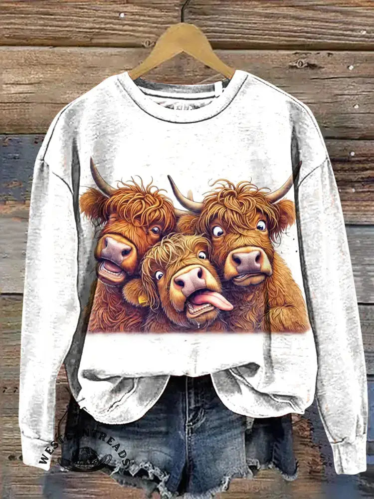 Funny Cow Art Print Classic Short-sleeved T-shirt