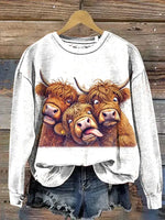 Funny Cow Art Print Classic Short-sleeved T-shirt