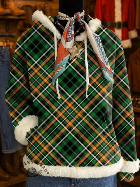 Christmas Plaid Art Casual Sweatshirt