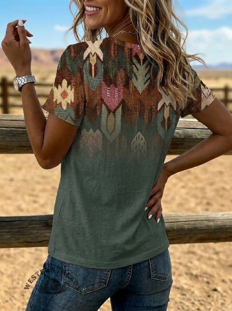 Retro Art Print T-shirt