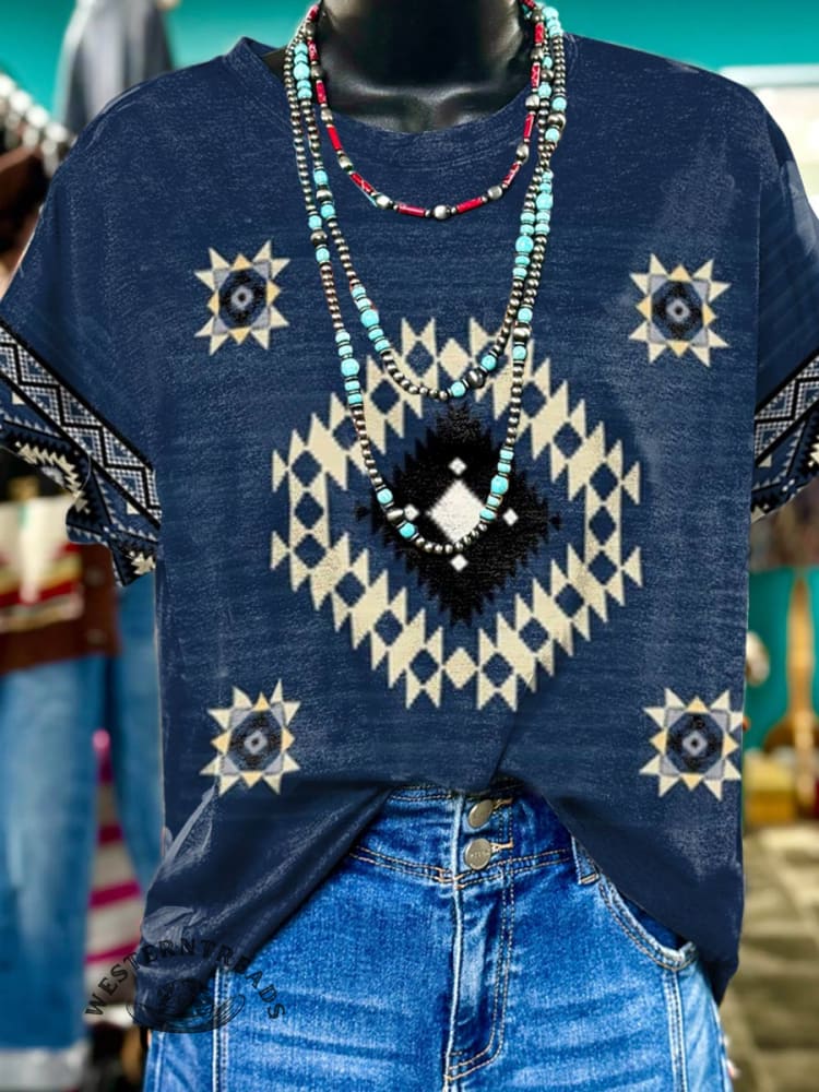 Aztec Print T-shirt