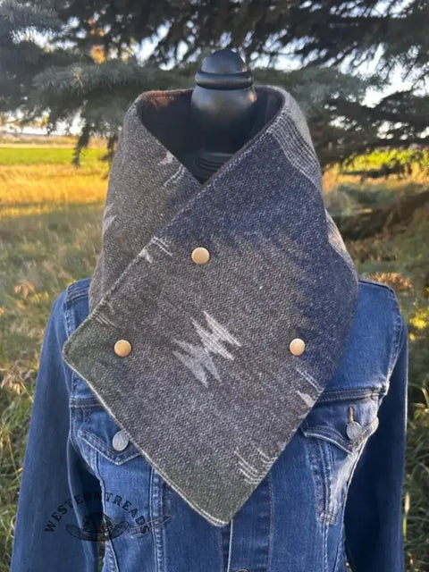 Western Cowboy Aztec Warm Neck Hood Scarf