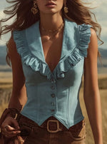 Women's Vintage V Neck Shirt
