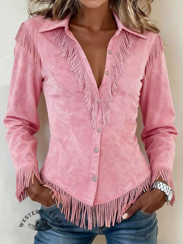 Women's Western Fringe Casual Shirt