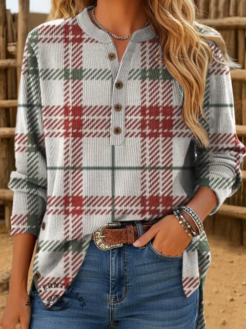 Women's Christmas Casual Corduroy Top