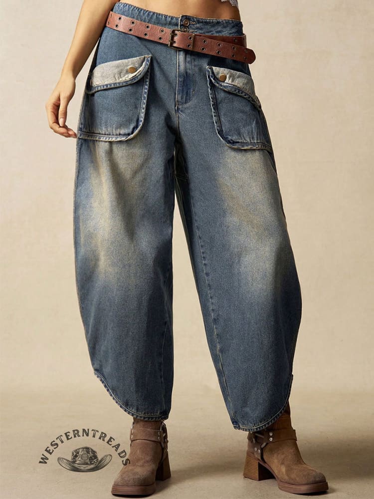 Women's Retro Casual Jeans