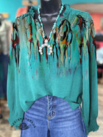 Horse Print Casual Shirt