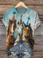 Funny Party Horse T-shirt