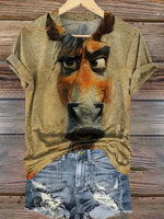 Horse Art Print T-shirt