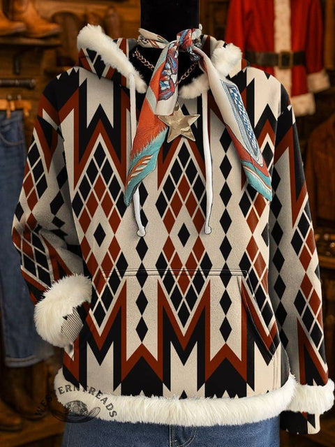 Aztec Print Casual Sweatshirt