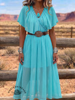 Vintage Art Comfortable Summer Fabrics Dress