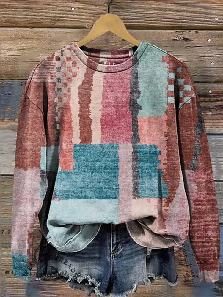 Vintage Art Print Sweatshirt