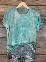 Vintage Retro Flower Pattern T-shirt