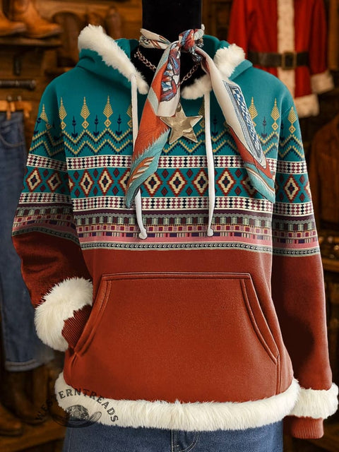 Aztec Print Casual Sweatshirt