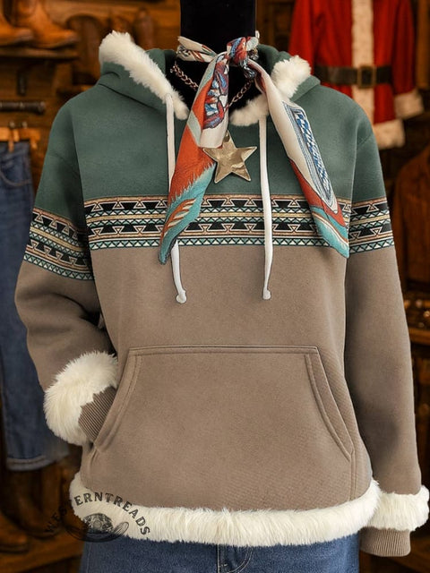 Aztec Print Casual Sweatshirt