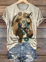 Horse Art Print T-shirt