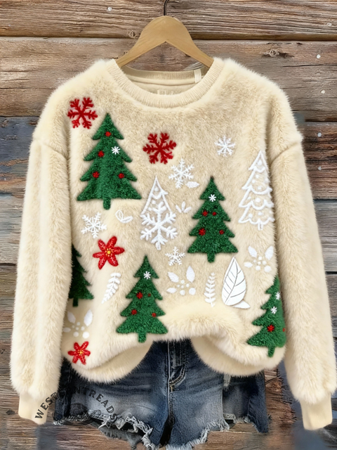 Christmas Fall/Winter Warm Plush Sweatshirt