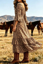 Wild West Crochet Lace Maxi Dress